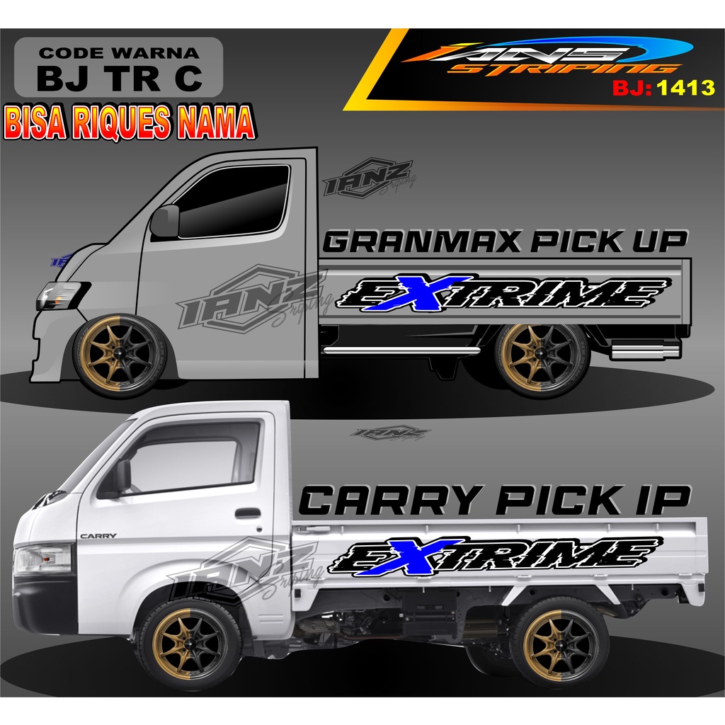 STICKER TULISAN GRANMAX PICK UP / STICKER BAK SAMPING GRANMAX / DECAL STICKER GRANMAX PICK UP