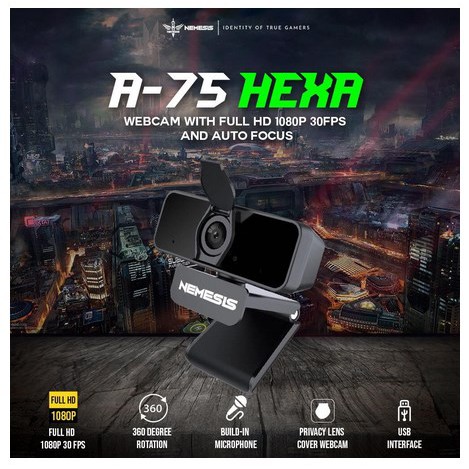 Webcam NYK NEMESIS A75 A50 HEXA FULL HD1080 30FPS / Webcam NYK NEMESIS A75 EVEREST 1080P