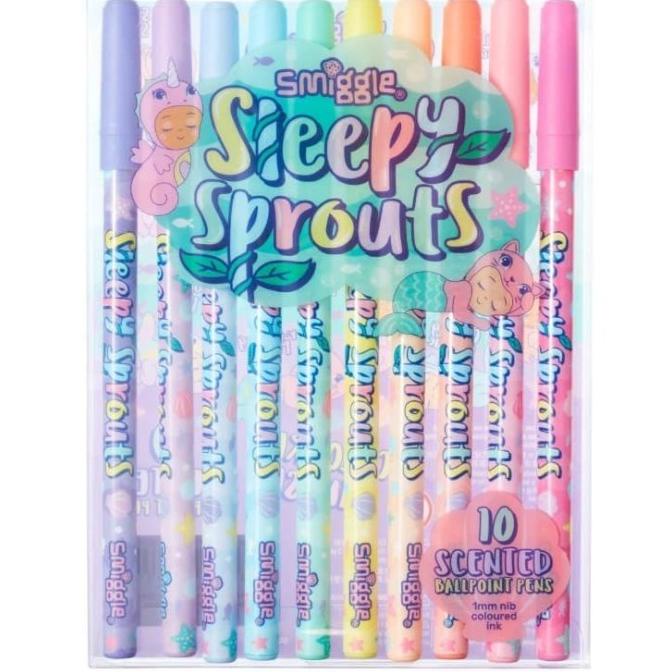 

Office & Stationery | Alat Tulis | Smiggle Pen Pack Sleepy Sprouts | Best Seller
