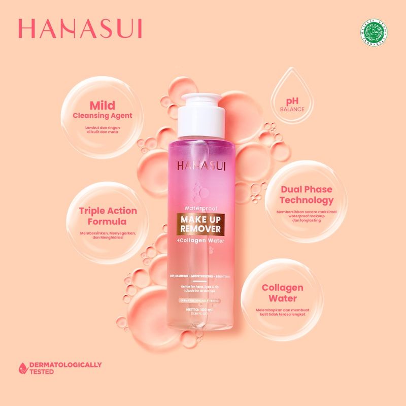 Hanasui Waterproof Make Up Rover + Collagen Water 100ml