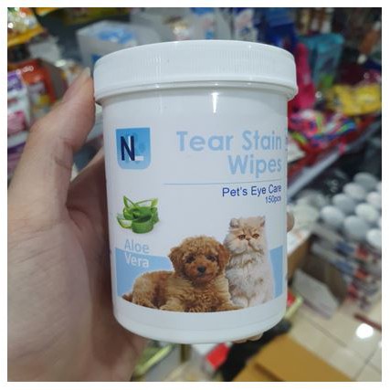 NL EYE WIPE Tear Stain Tisu Pembersih Mata Hewan/Tissue Aloe Vera Tear Cleanser isi 130/Pets/Anjing/Kucing/Kelinci Tear Stain Wipe