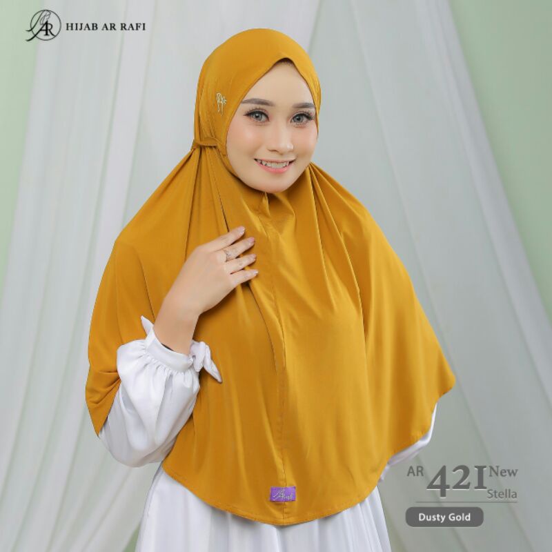 Arrafi hijab jilbab instan AR 421 new-dusty gold