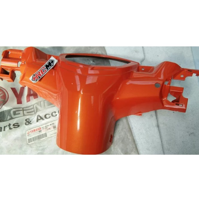 COVER HANDLEBAR BATOK DEPAN BAGIAN BELAKANG JUPITER MX JUPITER-MX ORANGE ORI YAMAHA 1S7-F6145-00-P2