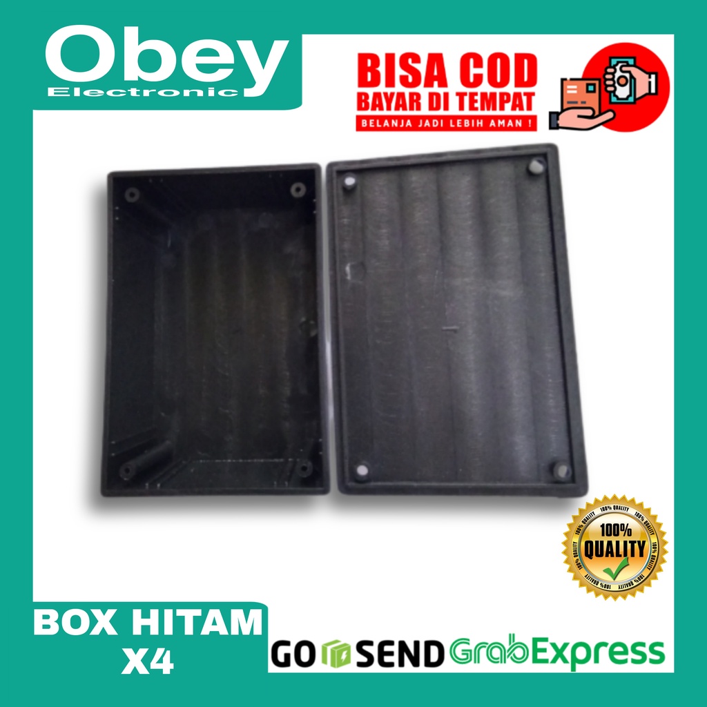 BOX HITAM X4 UK 13Cm X 9Cm