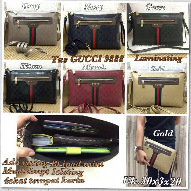 CLUTCH GUCCI HANDBAG 9888 LAMINATING