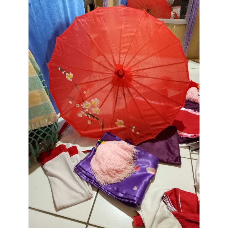 Payung + Wig Kagura Cherry Witch MLBB