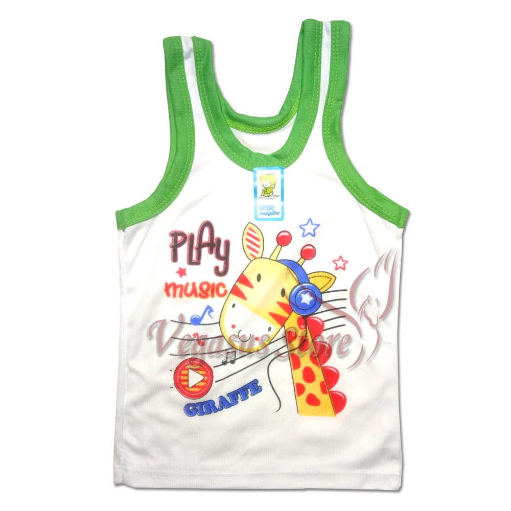 3 Pcs Singlet Kutung PUTIH - Kaos Dalam Anak Motif SNI dari 3 Bulan s/d 7 Tahun-Vegasus Store