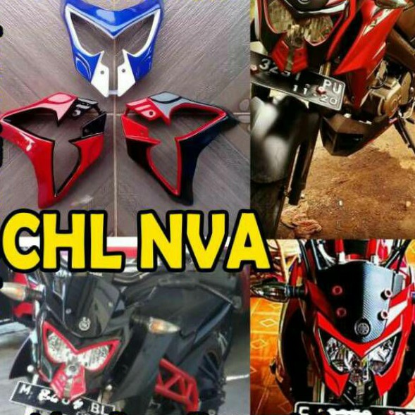 cover headlamp new vixion advance extreme