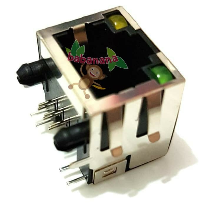 Konektor RJ45 Female 8P8C PCB 8 Pin LAN with LED socket connector