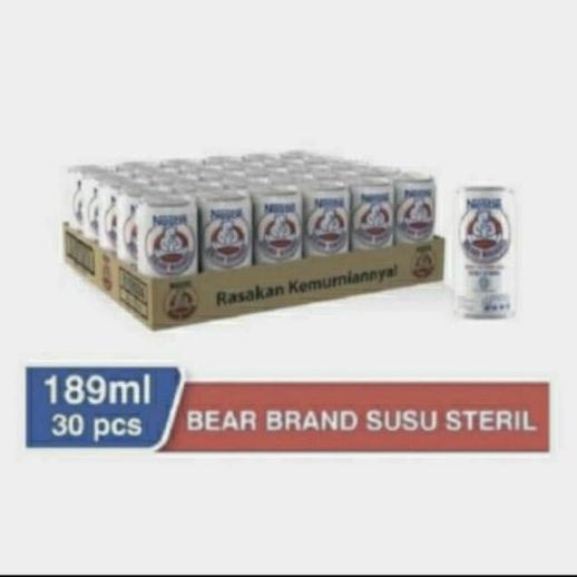 

[COD] bear brand susu beruang 189 ml 30 pcs ( kartonan ) [COD]