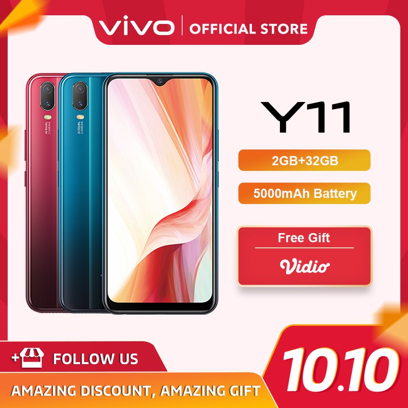 [10.10 LIMITED OFFER] vivo Y11 2GB/32GB - 5000 mAh