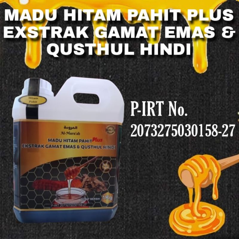 Madu Hitam Pahit Qusthul Hindi 1 kg Insulin, Sambiloto plus Herbal Pilihan dari Alam penuh Manfaat -