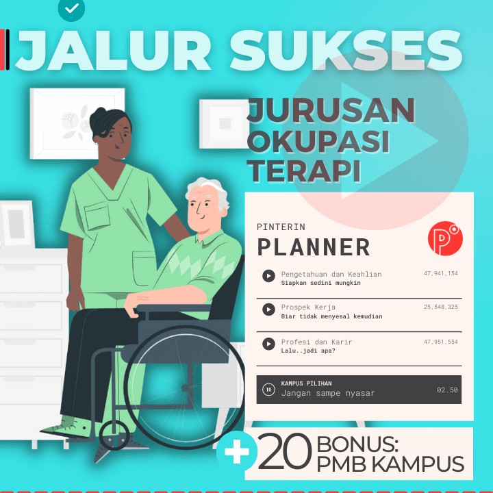 

Daily Planner Kuliah Jurusan Okupasi Terapi | Test SNMPTN-SBMPTN-UTBK Weekly Binder Loose leaf B5