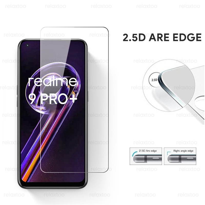 Pelindung Layar Tempered Glass Realme 9i Paket 2 in 1