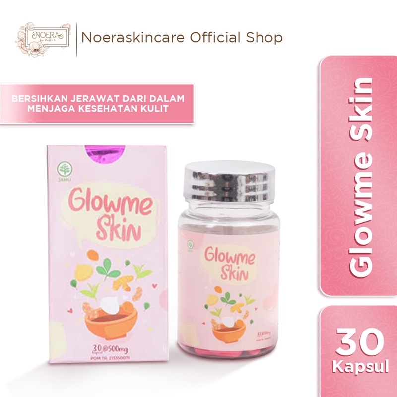 Noera Glow Me Skin Whitening Capsule BPOM | Kapsul Pemutih Obat Jerawat