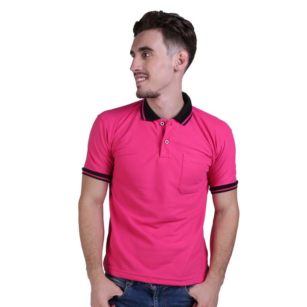 Kaos Pria Berkerah Polo Pendek - Banyak Pilihan Warna PLS (COMB)