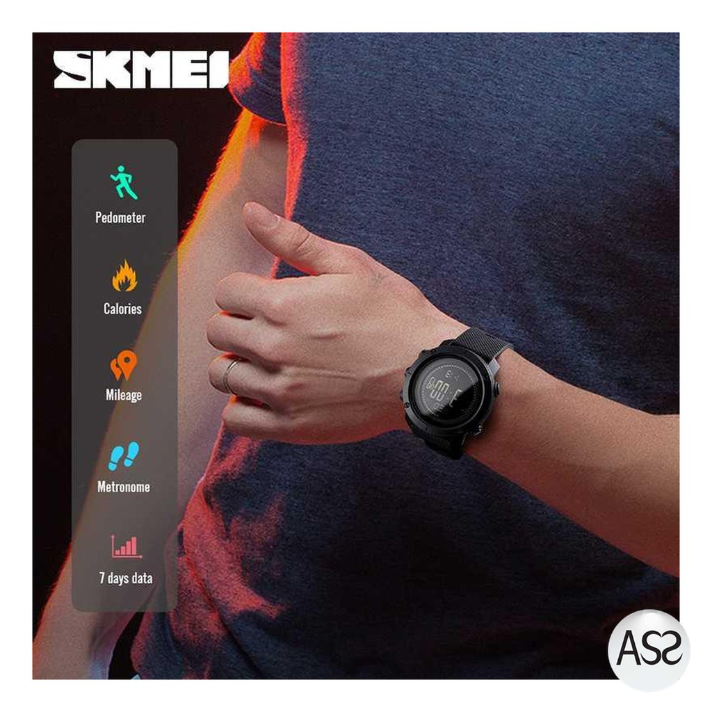 ASS Shop - SKMEI Jam Tangan Digital Sporty Pria Pedometer Calorie Compass - 1427