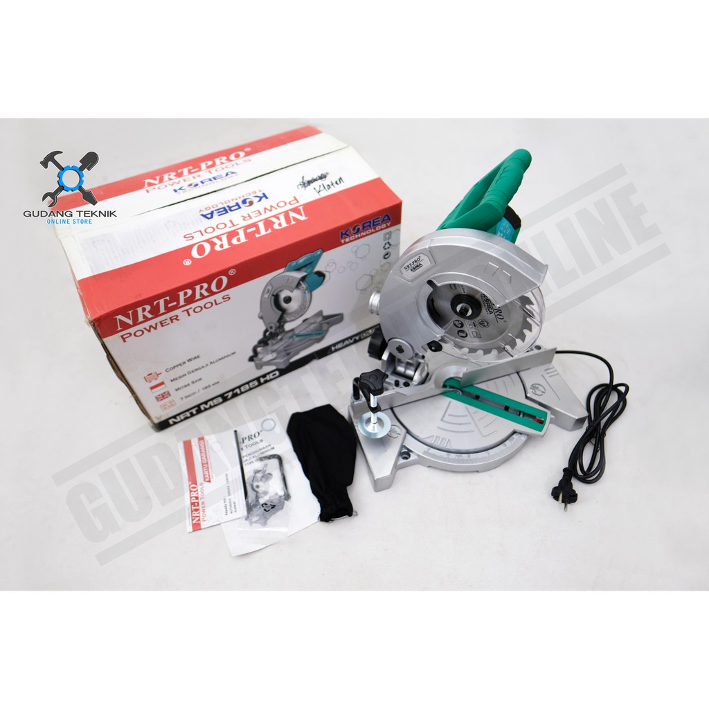 Mesin Potong Aluminium Miter Saw 7 inch NRT PRO 7185HD / Mitre Saw Nrt Pro 7185 HD