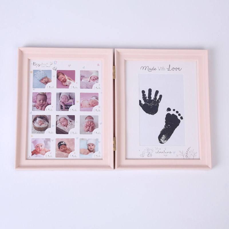 Mary Frame Foto Dengan Bantalan Tinta Untuk Cetakan Telapak Tangan / Kaki Bayi Newborn