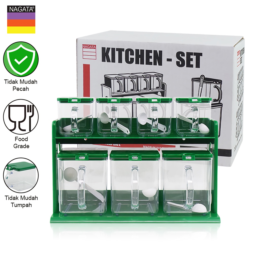RAK BUMBU DAPUR / NAGATA TEMPAT BUMBU DAPUR / KITCHEN SET NG756