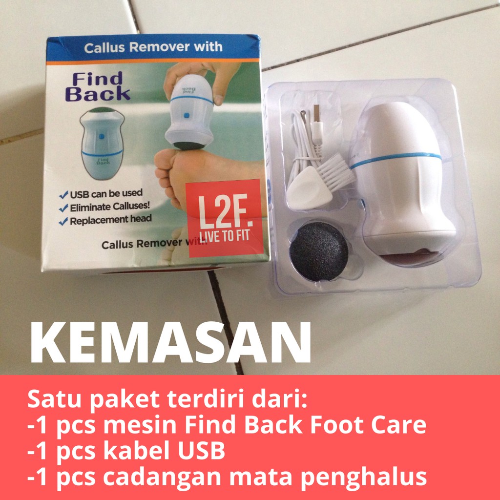 Alat Penghalus Perawatan Pembersih Kulit Tumit Kaki Kasar Personal Pedi Foot Grinder Find Back