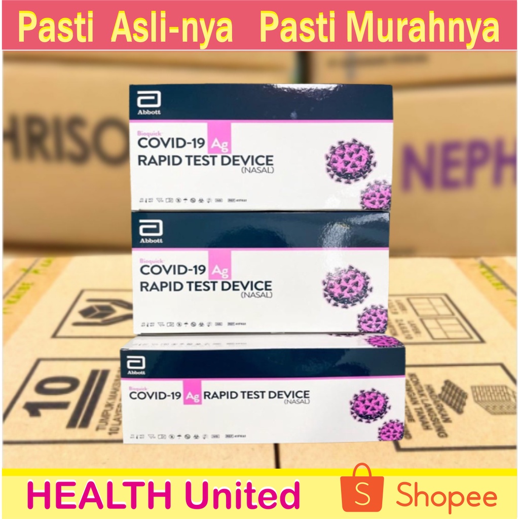 Abbott Bioquick Nasal Antigen Swab Covid 19 Rapid Test Device - 1Pcs