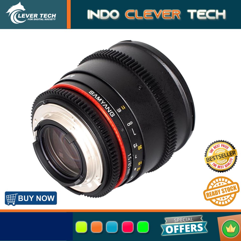 Samyang 85mm T1.5 VDSLR AS IF UMC II For Canon EF Mount