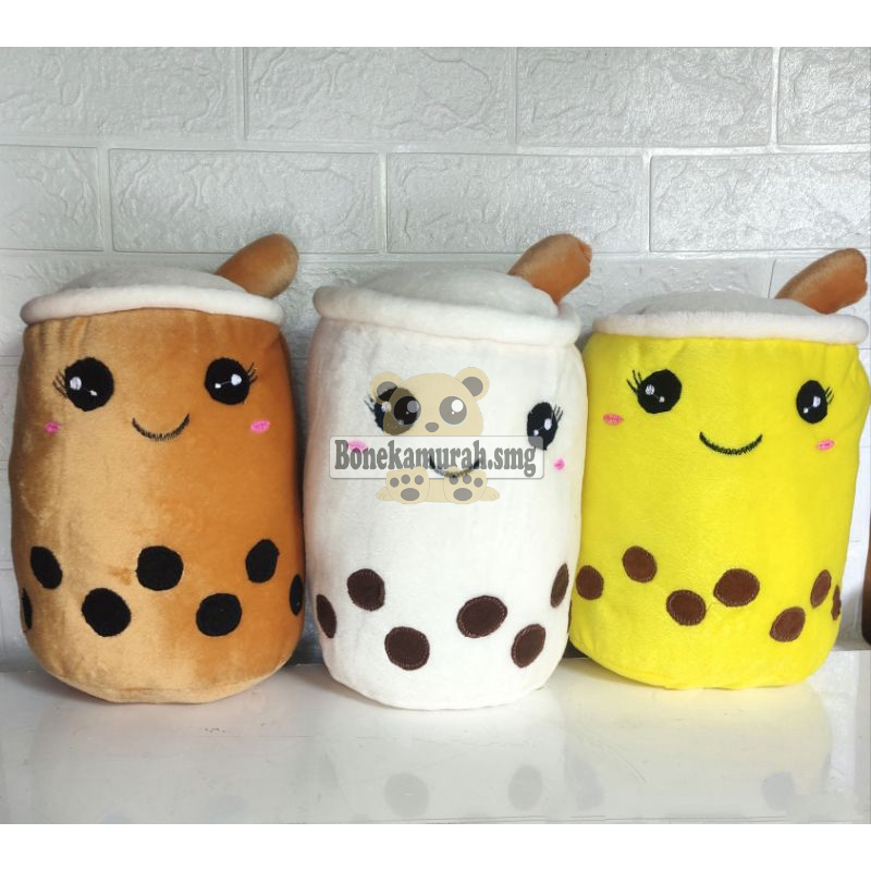 boneka boba milk , bantal boba  guling boba, boba milk tea