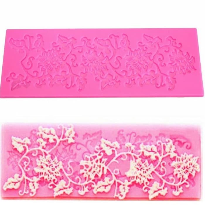 3D Silicone Mold Fondant Cake Decoration - Grape Leaf Lace Pattern