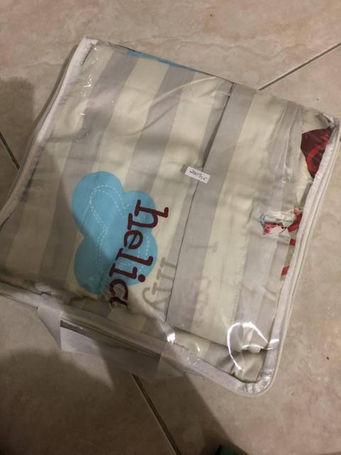 Sprei Katun Jepang Ori Daun Abu Putih Coklat Aneka Ukuran 200 180 160 140 120 100 90