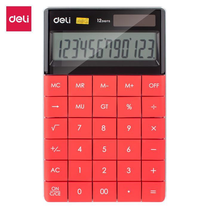 

Hargamiring Deli E1589 Red Calculator/Kalkulator-Modern Calculator 12-digit Paling oke