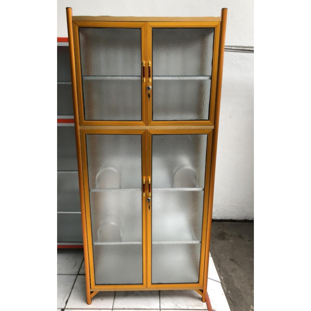 Rak piring alumunium 2 pintu Sakura