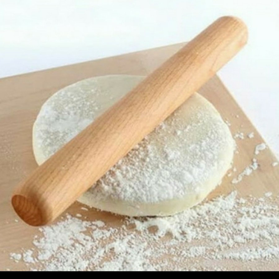 Roller penggiling adonan kue fondant Rolling pin kayu tanpa handle peralatan dapur peralatan baking