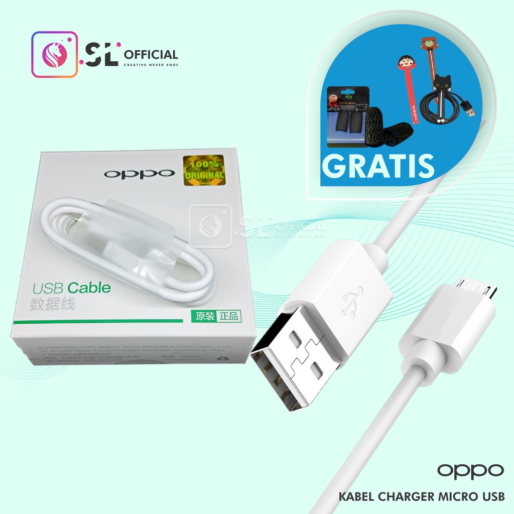 [ ORI 100%  ] KABEL DATA OPPO FAST CHARGING MICRO USB ORIGINAL