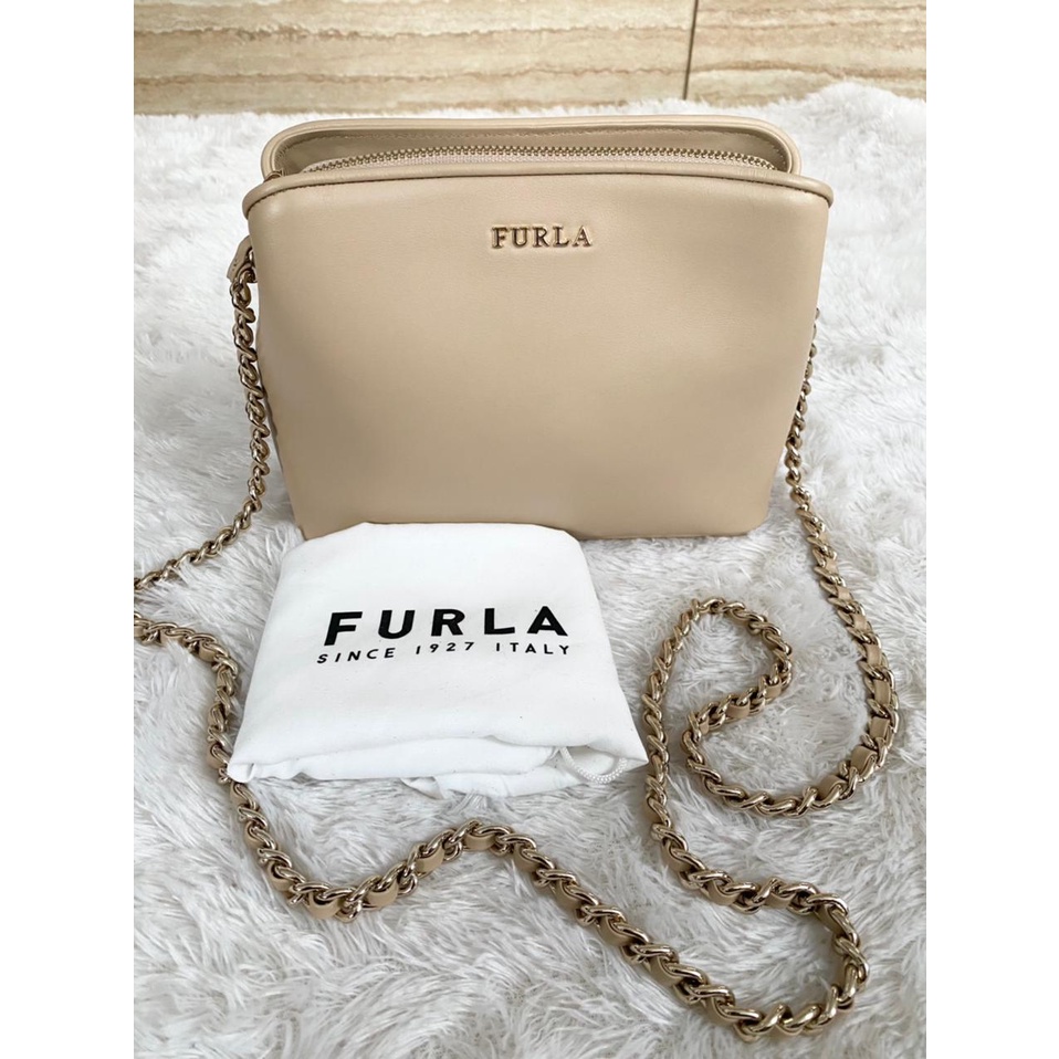 Tas Furla Tessa Crossbody Moonstone New Original