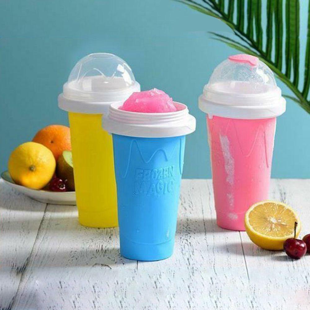 [Elegan] Smoothie Cup Silikon 350ml Ice Cream Quick-frozen Homemade Cepat Dingin Cooling Cup