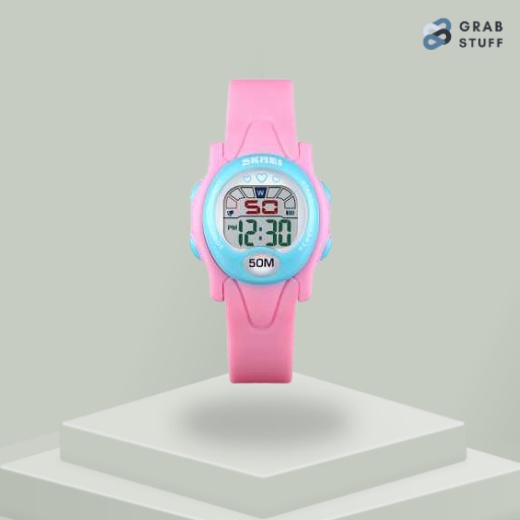 Kids Jam Tangan Sporty Anak / Jam Tangan Anak Wanita Anti Air Murah /Jam Tangan Anak Waterproof Jam Tangan Anak Karakter Unik Jam Tangan Anak Cewek Pink Merah Muda Murah Cute Jam Tangan Anak Karakter Cewek TK SD Cantik Jam Anak Lucu Imut