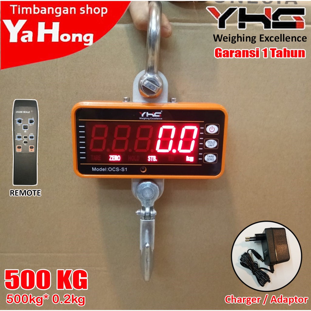 Timbangan Gantung Digital Crane Scale YHG OCS-S1 500kg