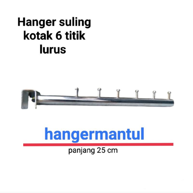 hanger suling kotak 6 lurus untuk pipa kotak