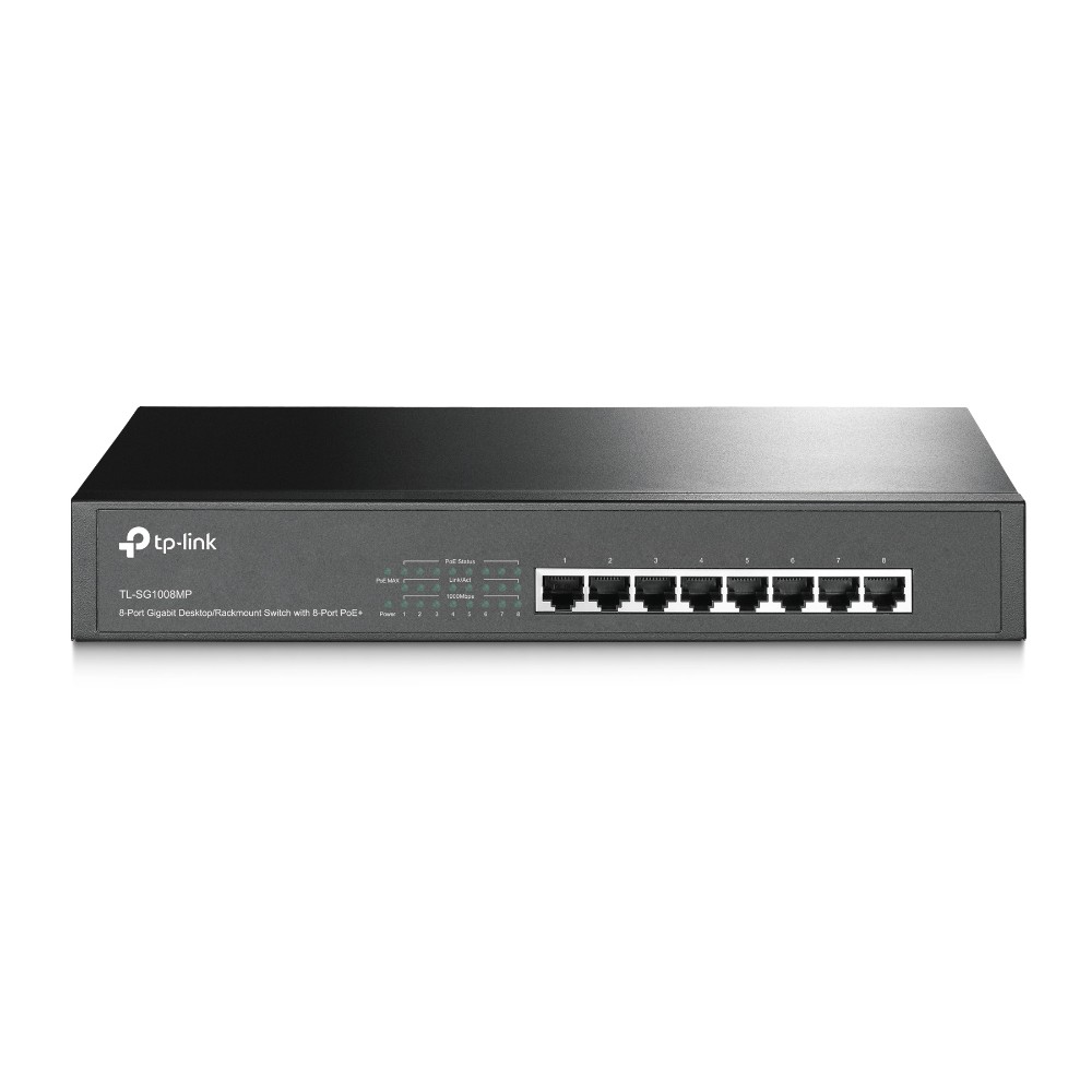 TP-Link Switch TL-SG1008MP 8Port Gb Rackmount Switch Plus 8Port PoE+