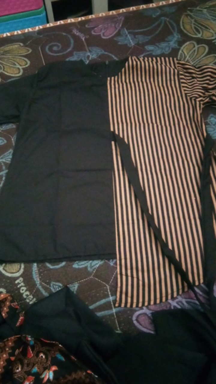 Tey-17 Batik Wanita Asj Sa Hrb026 Kenongo Kemeja Tosca Pendek