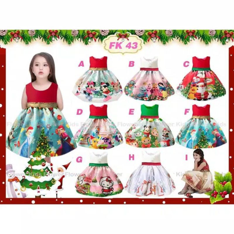 Baju Natal Anak Balita - Dress Christmas Baby balita