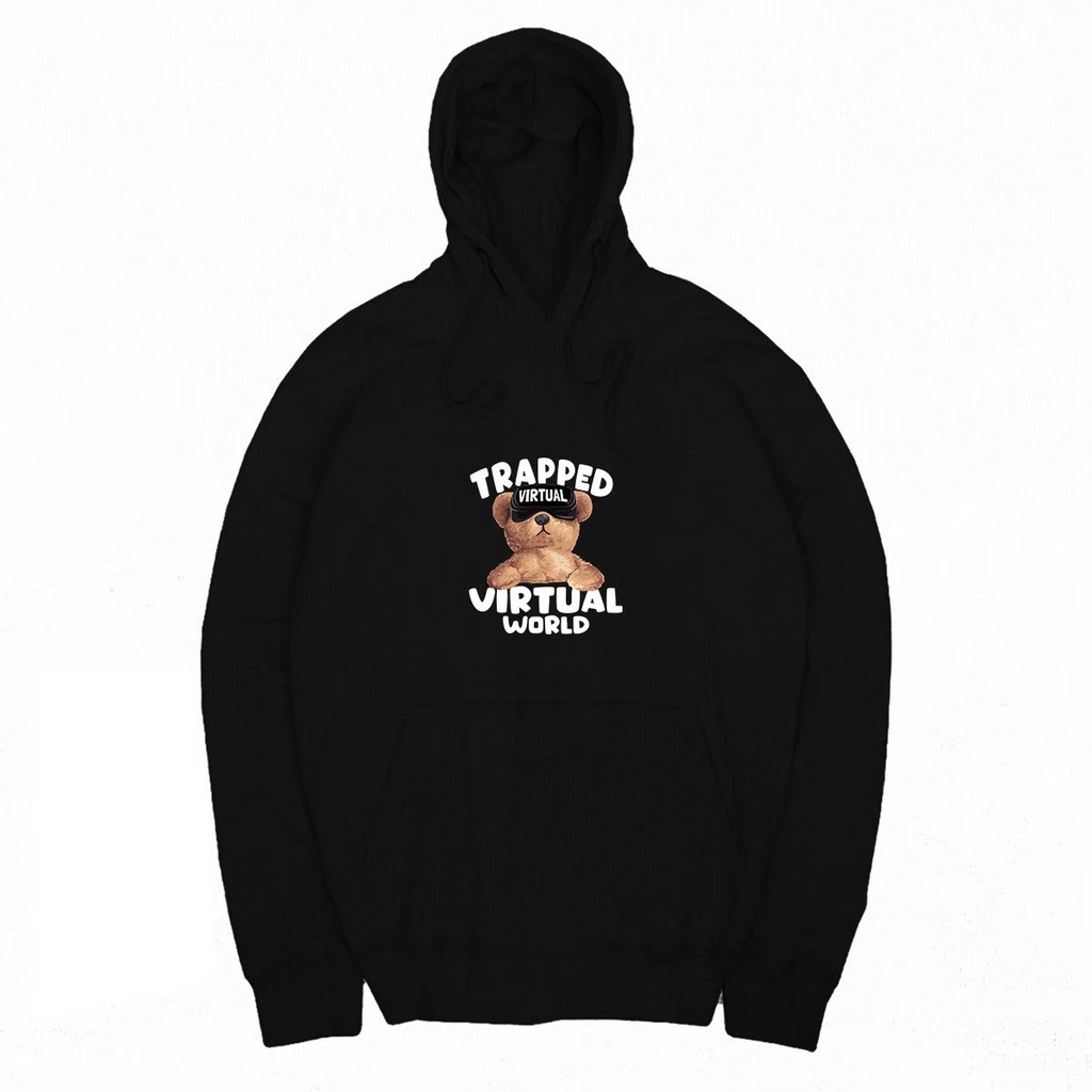 BISA COD Sweater Hoodie Black terbaru hoodie pickoods sweater pria Wanita Bordir Premium