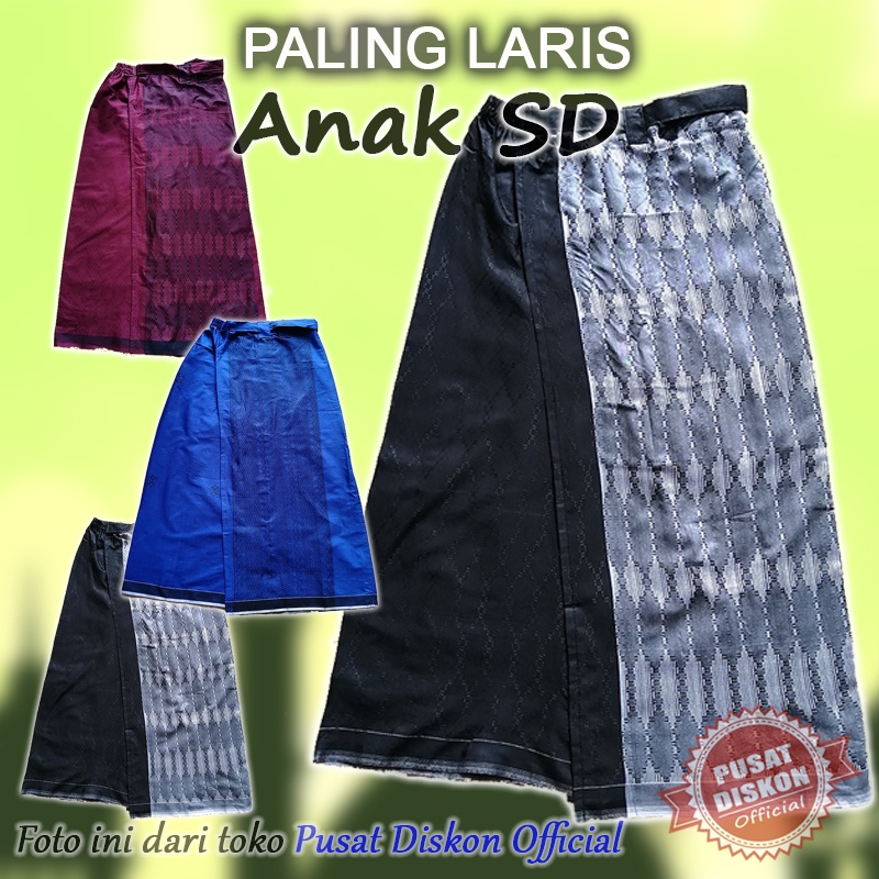 Sarung Celana Anak Laki laki Motif Polos Jahitan Bordir Timbul