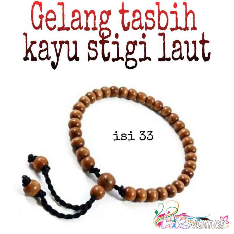 gelang tasbih kayu stigi||kayu stigi laut
