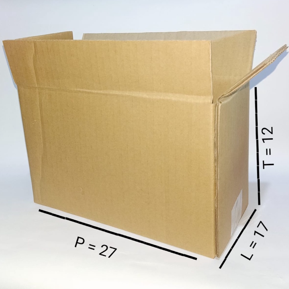 

Kardus Packing Singgle wall P27xL12xT17Cm Tebal (untuk dijual)