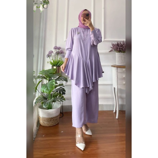 Set amola || pakaian wanita || set celana || terbaru best seller banget