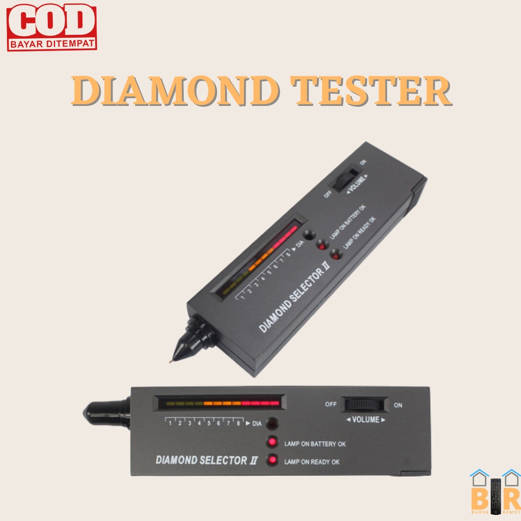 Diamond Selector Ⅱ Alat Deteksi Gemstone Berlian Pengukur Batu Akik Tester Moissanite