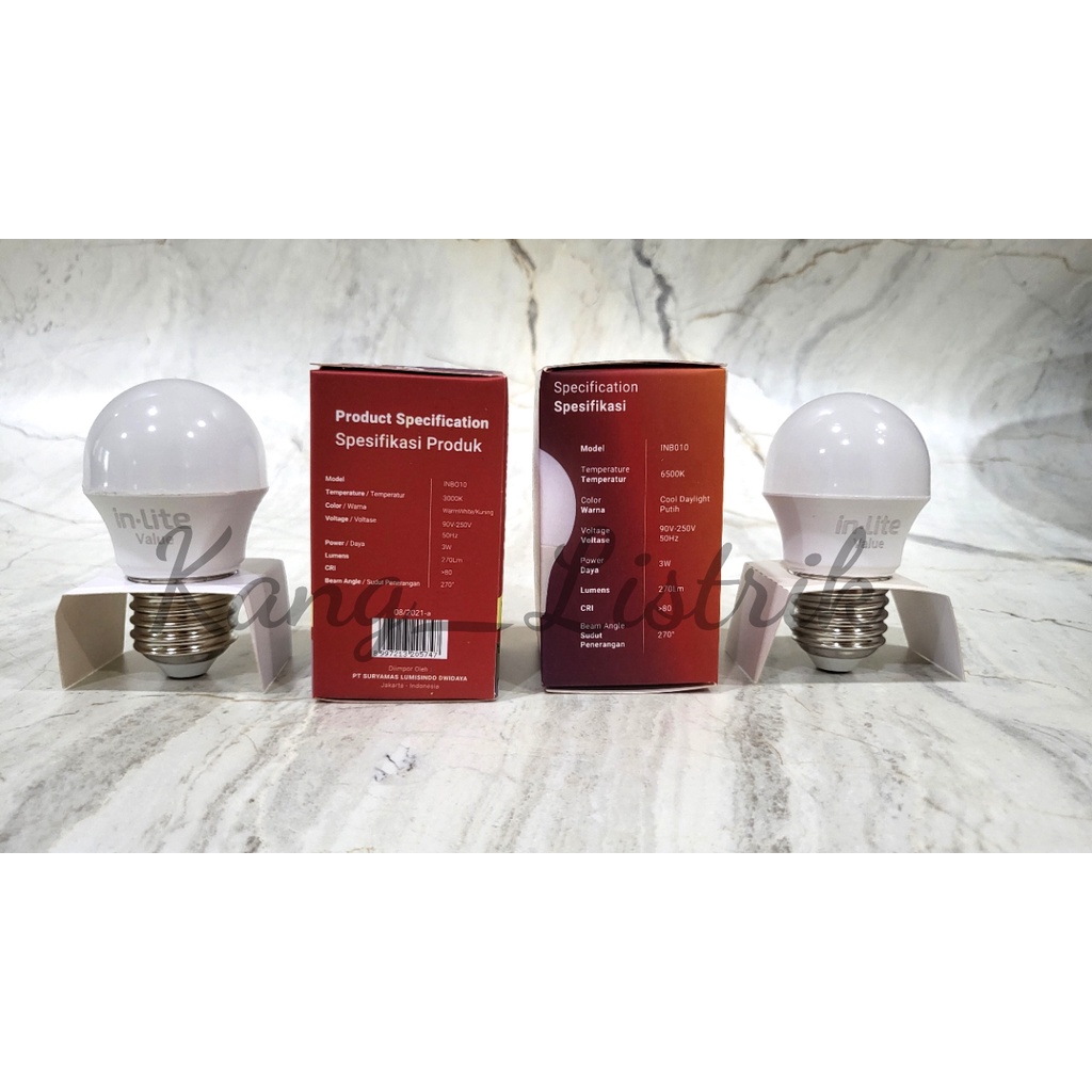 InLite Value Bulb Lampu LED 3 Watt INB010