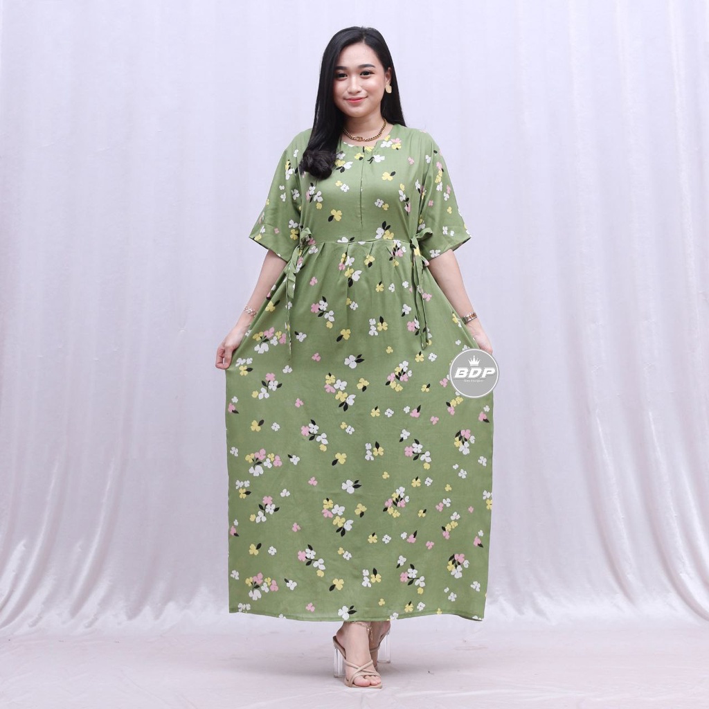 Dianputri - Daster Chibi Panjang Semata kaki Busui Kekinian Non Ruffle Dianputri-safira